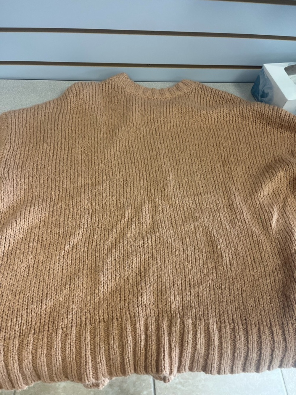 aerie Chunky Ribbed Pullover Sweater in Camel